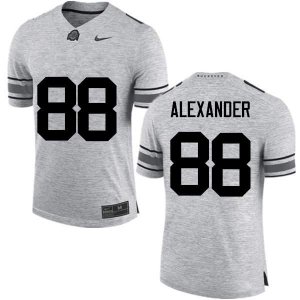 Men's Ohio State Buckeyes #88 AJ Alexander Gray Nike NCAA College Football Jersey Jogging JJZ3444YJ